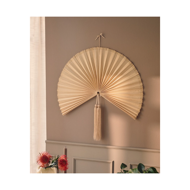 Eventail mural pompom 11,8 cm