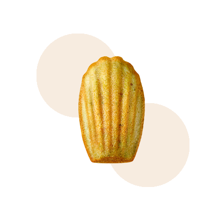 Madeleines pistache